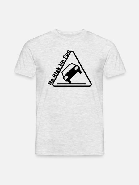 No Risk No Fun - Men's T-Shirt - heather grey
