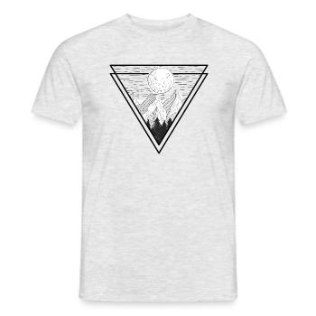 Berge - Männer T-Shirt - Grau meliert - Vorne - AI Model Male 178 dark (178cm)