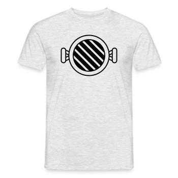 Grillmeister Barbecue Kohlegrill grillen - Männer T-Shirt - Grau meliert - Vorne - AI Model Male 178 dark (178cm)