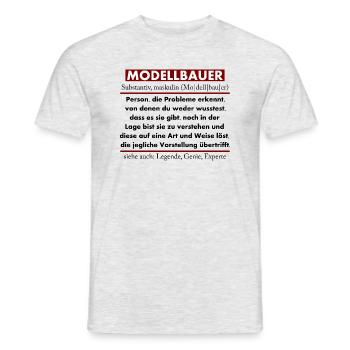 Modellbauer - Männer T-Shirt - Grau meliert - Vorne - AI Model Male 178 dark (178cm)