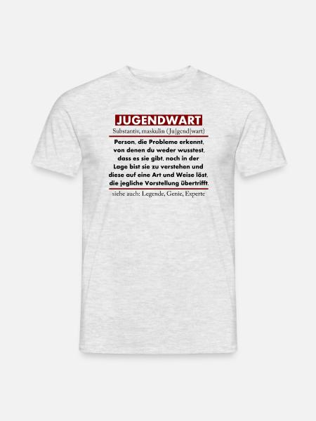 Jugendwart - Männer T-Shirt - Grau meliert