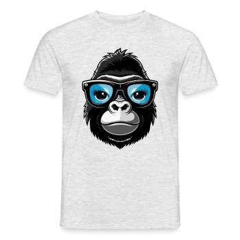 Gorille cool - T-shirt homme - gris chiné - Devant - AI Model Male 178 dark (178cm)
