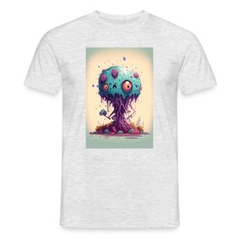 Zombie Frozen - Men's T-Shirt - heather grey - Front - AI Model Male 178 dark (178cm)