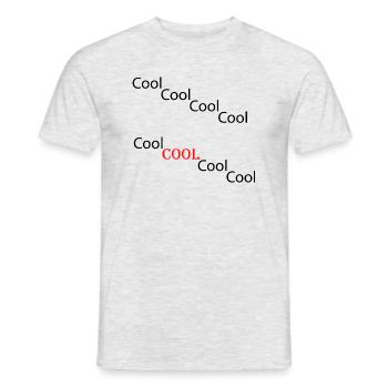 Cool n ° 1 - T-shirt homme - gris chiné - Devant - AI Model Male 178 dark (178cm)
