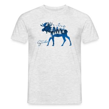Suède Suède Viking Nordique Scandinavie Solstice d’été - T-shirt homme - gris chiné - Devant - AI Model Male 178 dark (178cm)