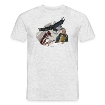 Bearded Vulture Dagmar Recka Bavaria Wally - Men's T-Shirt - heather grey - Front - AI Model Male 178 dark (178cm)