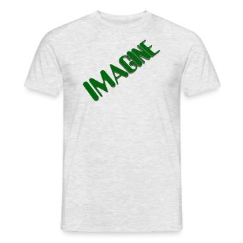 Imagine! - Men's T-Shirt - heather grey - Front - AI Model Male 178 dark (178cm)