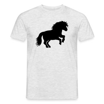 SHETLANDPONY 3 - Männer T-Shirt - Grau meliert - Vorne - AI Model Male 178 dark (178cm)