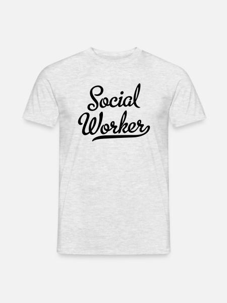 Social worker - Men's T-Shirt - heather grey