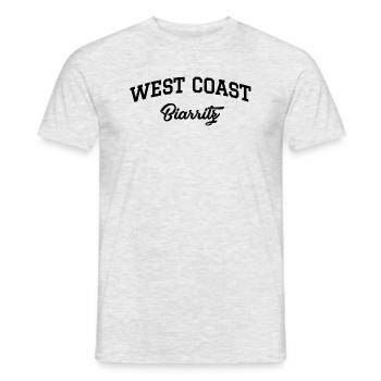 WESTKÜSTE Biarritz - Männer T-Shirt - Grau meliert - Vorne - AI Model Male 178 dark (178cm)