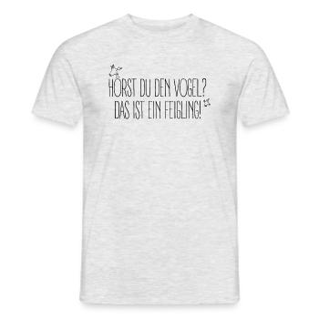 Feigling - Männer T-Shirt - Grau meliert - Vorne - AI Model Male 178 dark (178cm)