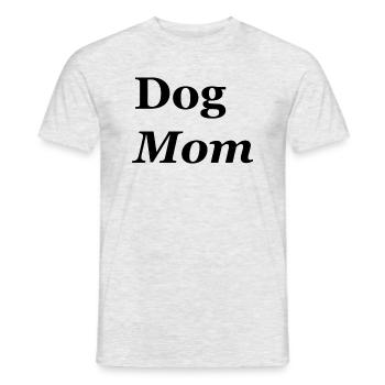 Dog Mom - Männer T-Shirt - Grau meliert - Vorne - AI Model Male 178 dark (178cm)