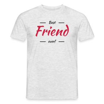Best friend ever - Männer T-Shirt - Grau meliert - Vorne - AI Model Male 178 dark (178cm)