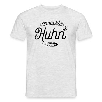 verrücktes Huhn - Männer T-Shirt - Grau meliert - Vorne - AI Model Male 178 dark (178cm)