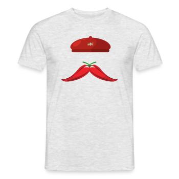 BASKISCH - Baskenland - Männer T-Shirt - Grau meliert - Vorne - AI Model Male 178 dark (178cm)