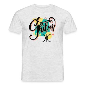 Ghilas - Men's T-Shirt - heather grey - Front - AI Model Male 178 dark (178cm)