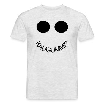 mr kaugummi - Männer T-Shirt - Grau meliert - Vorne - AI Model Male 178 dark (178cm)