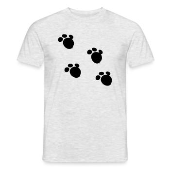 Gardez le modèle de patte - T-shirt homme - gris chiné - Devant - AI Model Male 178 dark (178cm)
