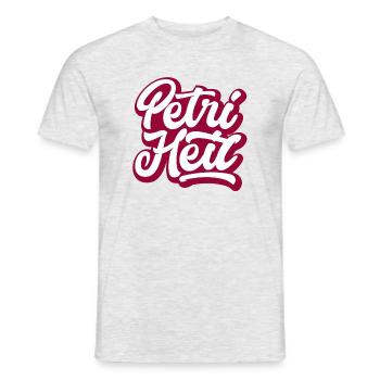 Petri Heil - Männer T-Shirt - Grau meliert - Vorne - AI Model Male 178 dark (178cm)