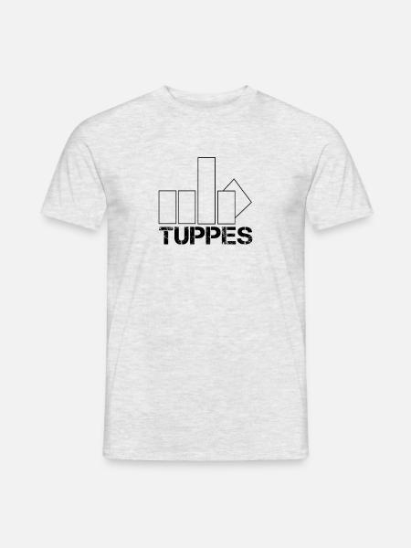 TUPPES - Das rheinische Kultshirt - Männer T-Shirt - Grau meliert