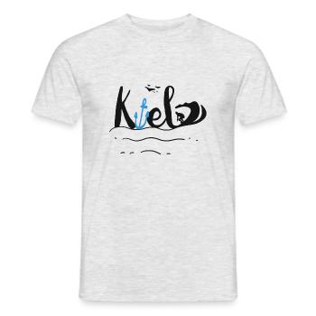 Surfeur de kiel - T-shirt homme - gris chiné - Devant - AI Model Male 178 dark (178cm)