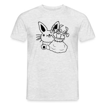 Carrots Vegetable Sack Easter - Men's T-Shirt - heather grey - Front - AI Model Male 178 dark (178cm)