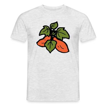 Sweet potato exotic cuisine fun gift idea - Men's T-Shirt - heather grey - Front - AI Model Male 178 dark (178cm)