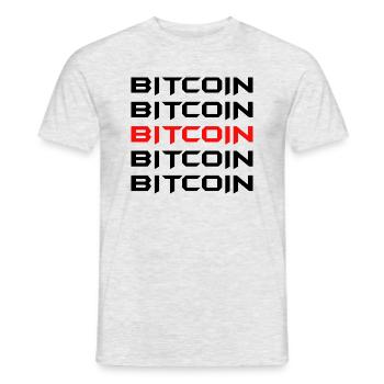 Bitcoin Trading Crypto Stocks - T-shirt homme - gris chiné - Devant - AI Model Male 178 dark (178cm)