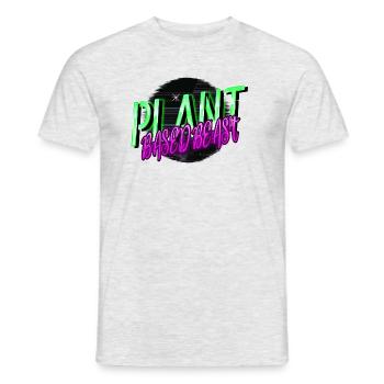 Go Vegan Veggie Vegan Meal Cool Pro Vegan - T-shirt homme - gris chiné - Devant - AI Model Male 178 dark (178cm)