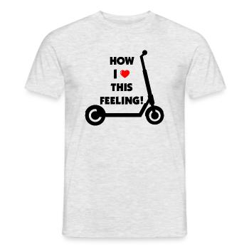 E-Scooter Scooter - Men's T-Shirt - heather grey - Front - AI Model Male 178 dark (178cm)
