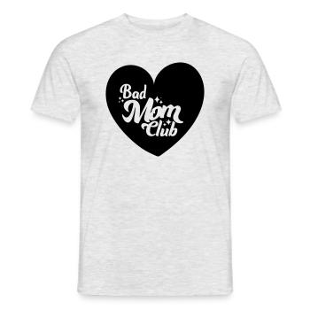 Bad Mom Club - Männer T-Shirt - Grau meliert - Vorne - AI Model Male 178 dark (178cm)