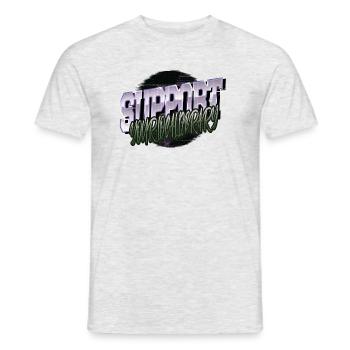 Littéraire livre connaisseur anniversaire citation films - T-shirt homme - gris chiné - Devant - AI Model Male 178 dark (178cm)