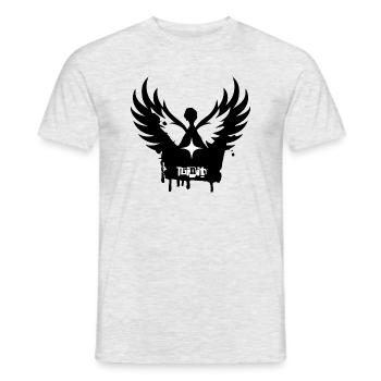 Trinity Ascendant: Archangelic Elegance - Men's T-Shirt - heather grey - Front - AI Model Male 178 dark (178cm)