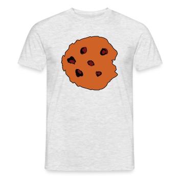Keks Cookie T-Shirt - Men's T-Shirt - heather grey - Front - AI Model Male 178 dark (178cm)