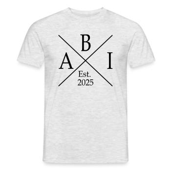 ABI Est 25 - Männer T-Shirt - Grau meliert - Vorne - AI Model Male 178 dark (178cm)