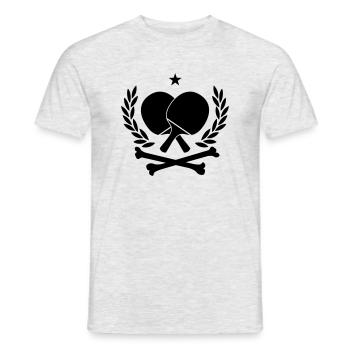 Ping Pong - Tennis de table - T-shirt homme - gris chiné - Devant - AI Model Male 178 dark (178cm)
