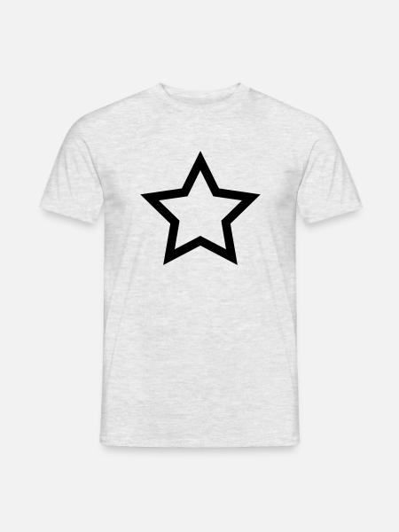 Sterretje Tattoo - Heren T-shirt - grijs gemêleerd