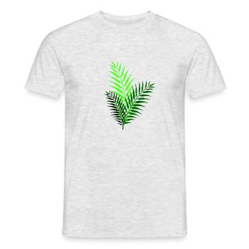 A bit of ferns - Men's T-Shirt - heather grey - Front - AI Model Male 178 dark (178cm)