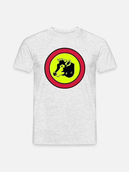 cow - Men's T-Shirt - heather grey