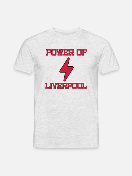 Power of LIVERPOOL - Men's T-Shirt - heather grey
