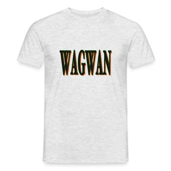 WAGWAN - Men's T-Shirt - heather grey - Front - AI Model Male 178 dark (178cm)