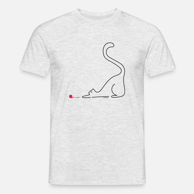 boshaft - Männer T-Shirt - Grau meliert