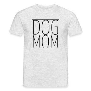 chien - chien maman - T-shirt homme - gris chiné - Devant - AI Model Male 178 dark (178cm)