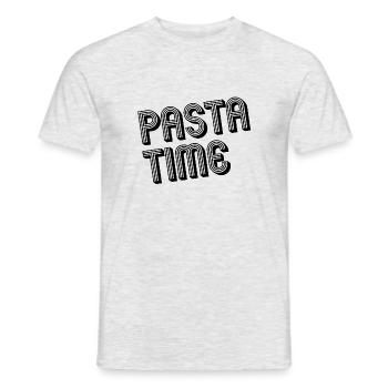 Pasta Time - Männer T-Shirt - Grau meliert - Vorne - AI Model Male 178 dark (178cm)