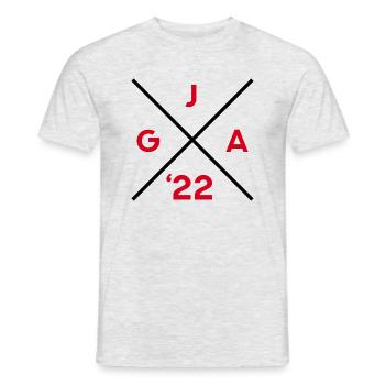 JGA 2022 - Junggesellenabschied Hochzeit Bräutigam - Männer T-Shirt - Grau meliert - Vorne - AI Model Male 178 dark (178cm)