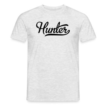 Hunter - Men's T-Shirt - heather grey - Front - AI Model Male 178 dark (178cm)