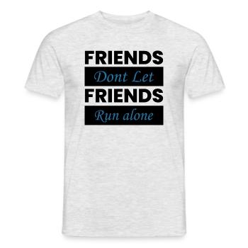 Triathlon Natation Vélo Run Marathon - T-shirt homme - gris chiné - Devant - AI Model Male 178 dark (178cm)
