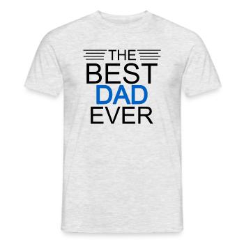 Der beste Papa aller Zeiten - Männer T-Shirt - Grau meliert - Vorne - AI Model Male 178 dark (178cm)