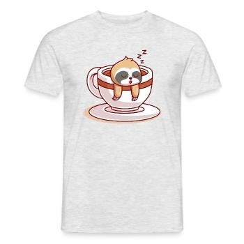Lazy day - T-shirt homme - gris chiné - Devant - AI Model Male 178 dark (178cm)