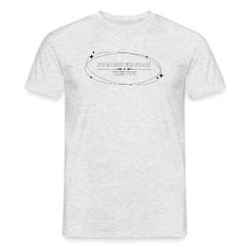 Go where the Stars Take you - Männer T-Shirt - Grau meliert - Vorne - AI Model Male 178 dark (178cm)
